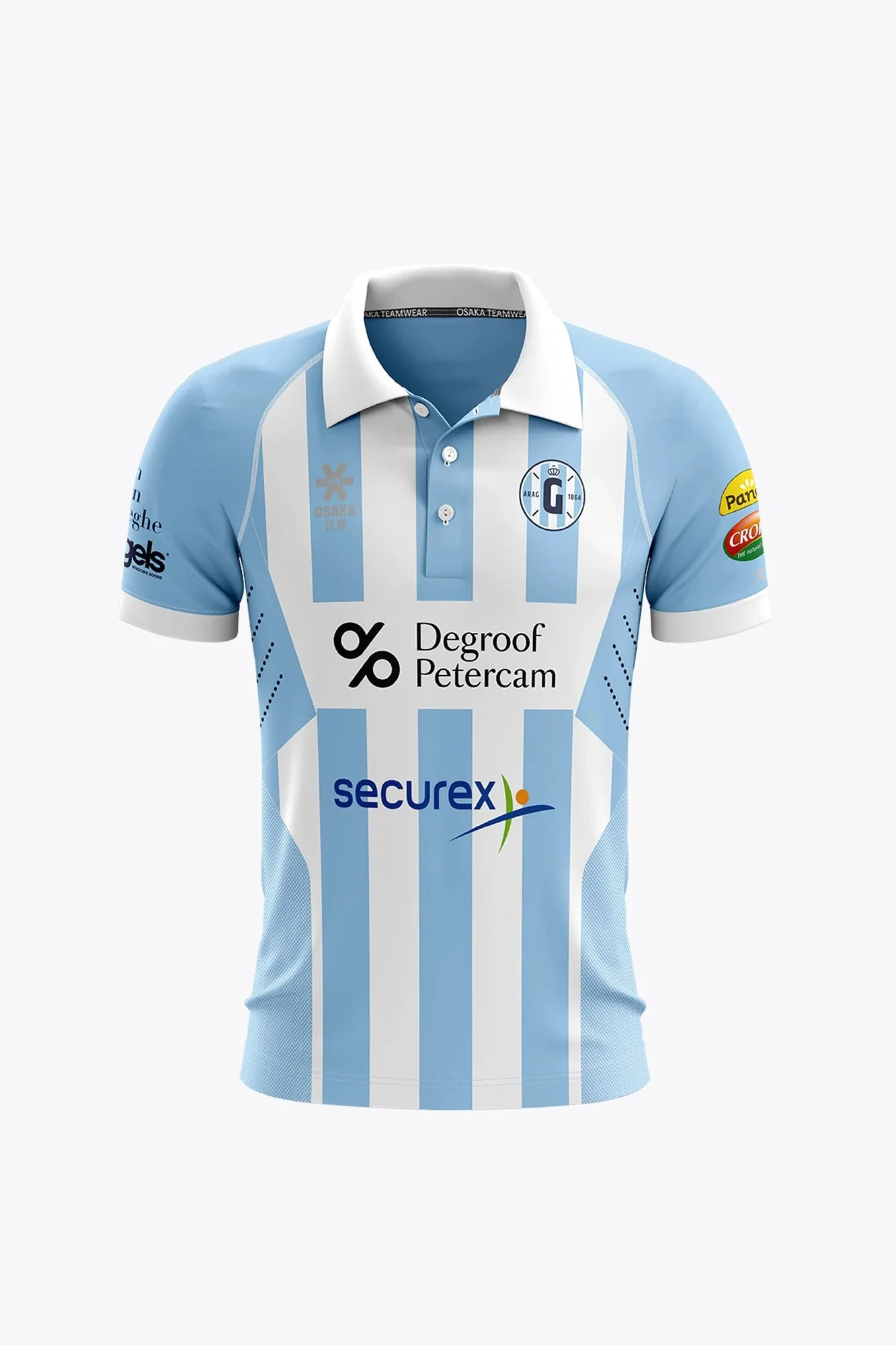 Gantoise Men Polo Jersey - Blue / White
