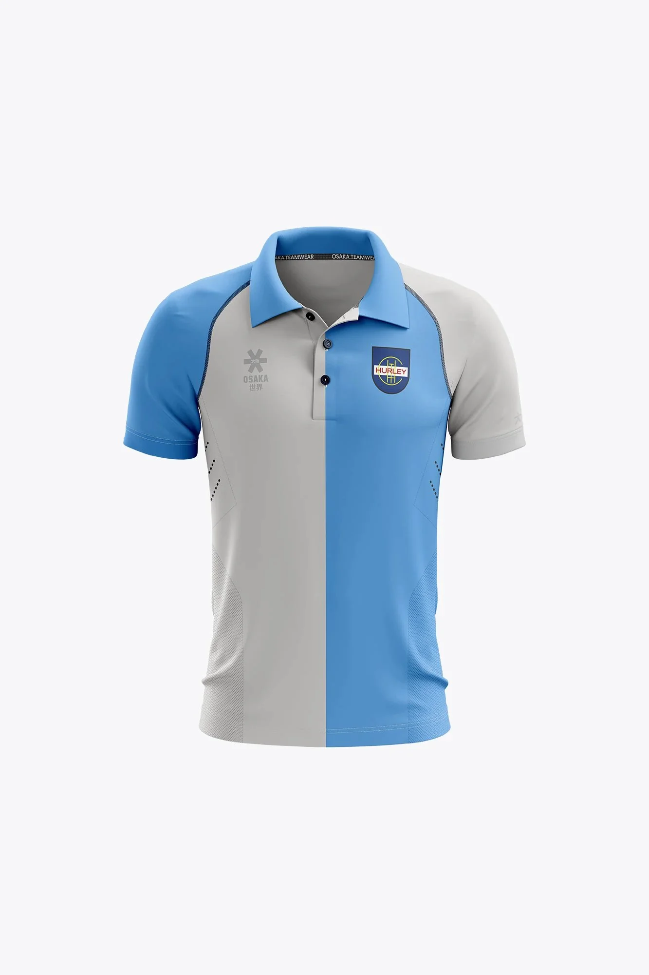 Hurley Deshi Polo Jersey - Sky Blue / Grey