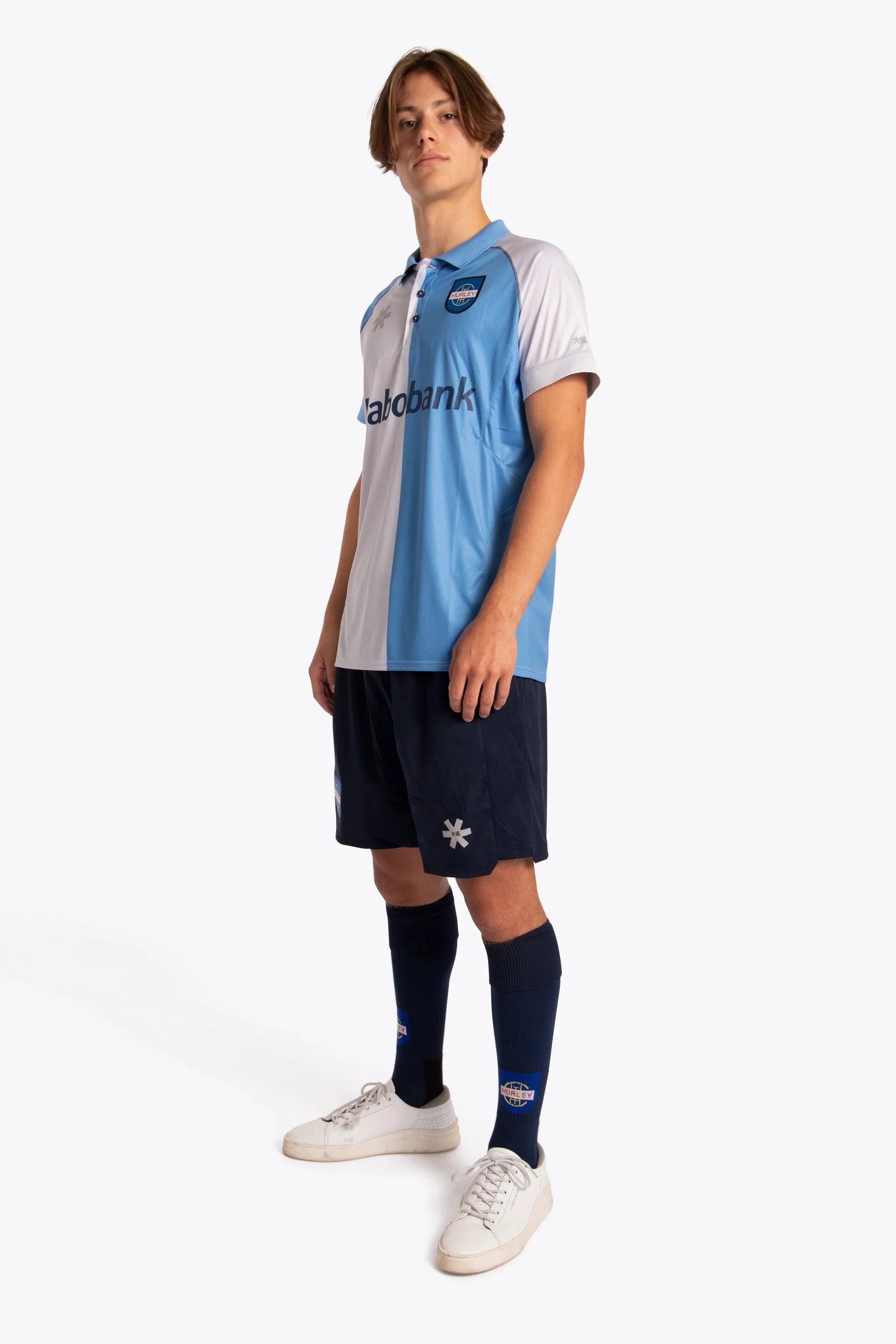 Hurley Men Polo Jersey - Sky Blue / Grey - Image 6
