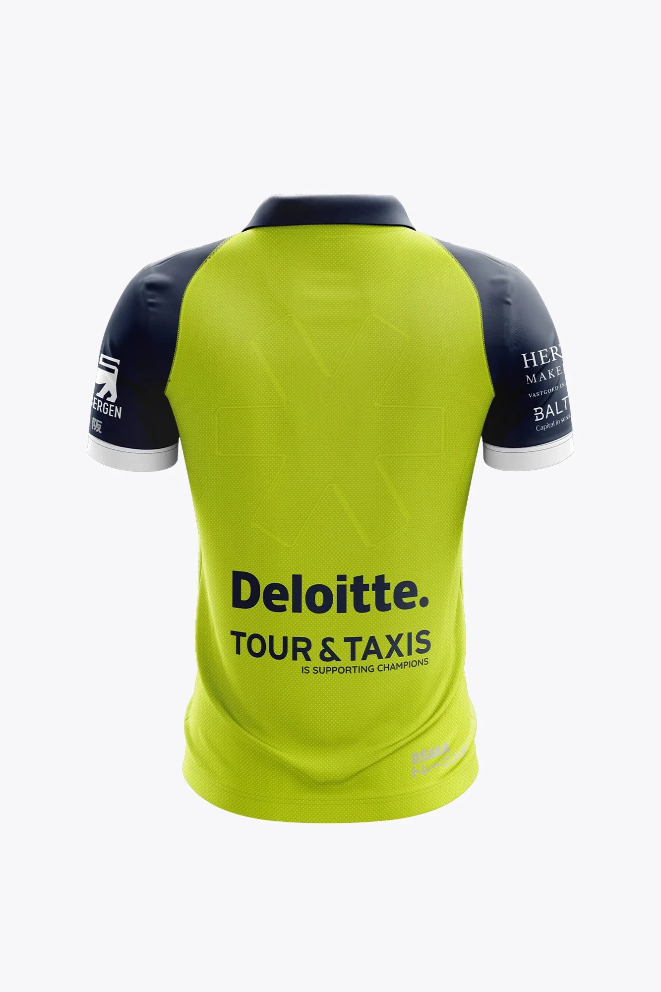 Merode Women Polo Jersey | Navy-Lime - Image 2