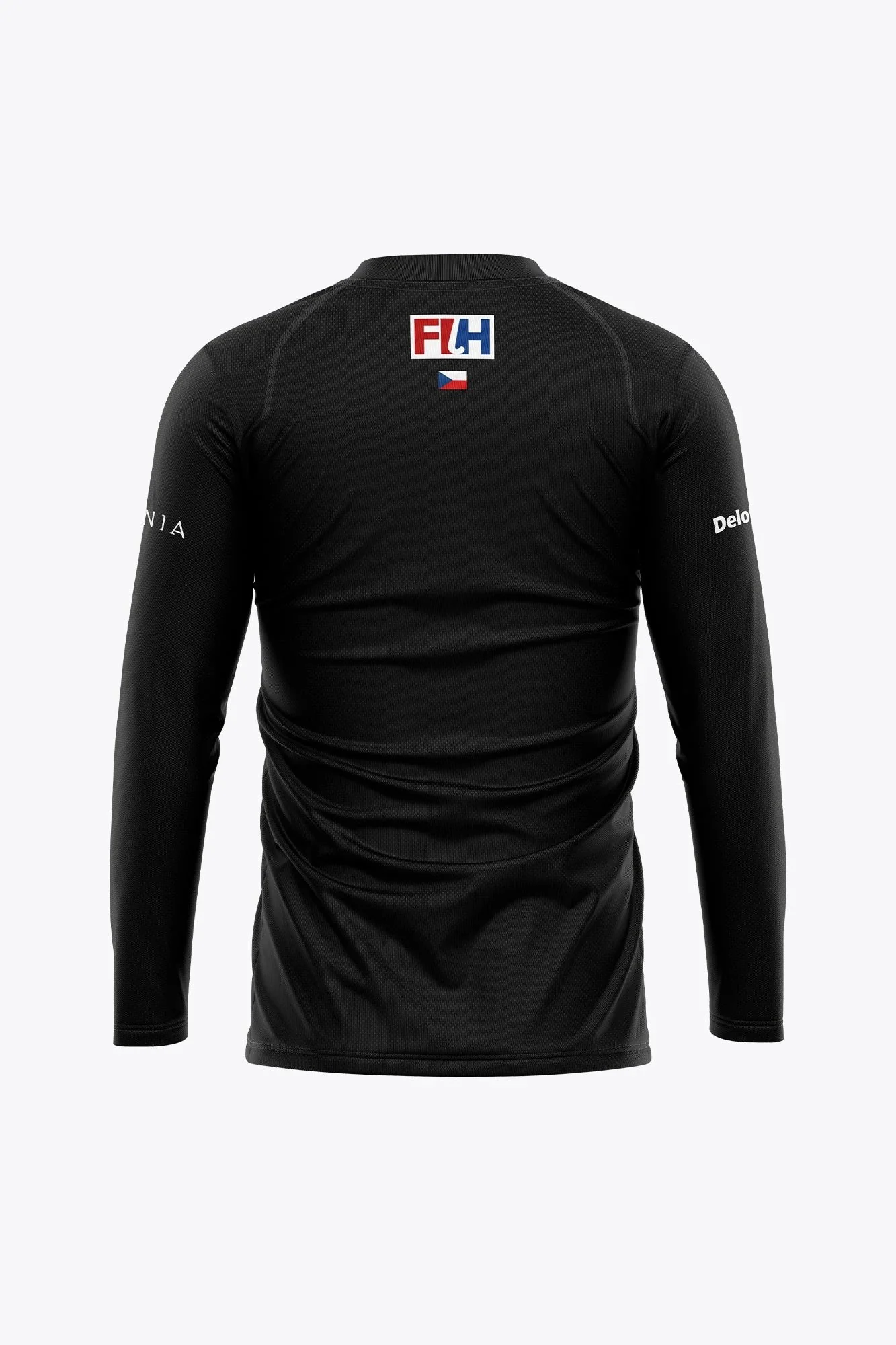 Official Czech Republic Goal Keeper Tee Long Sleeve | Black - Image 2
