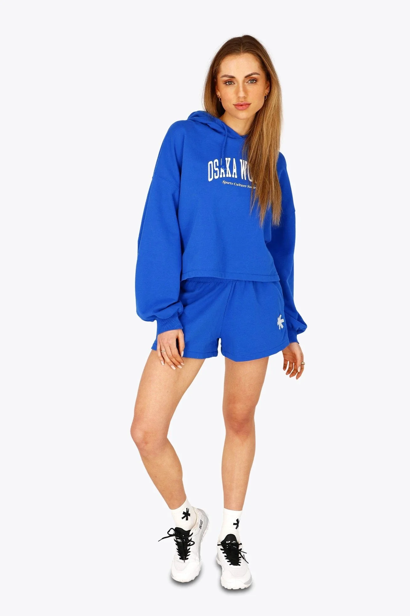 Osaka Women Cropped Hoodie | Princess Blue - Image 5