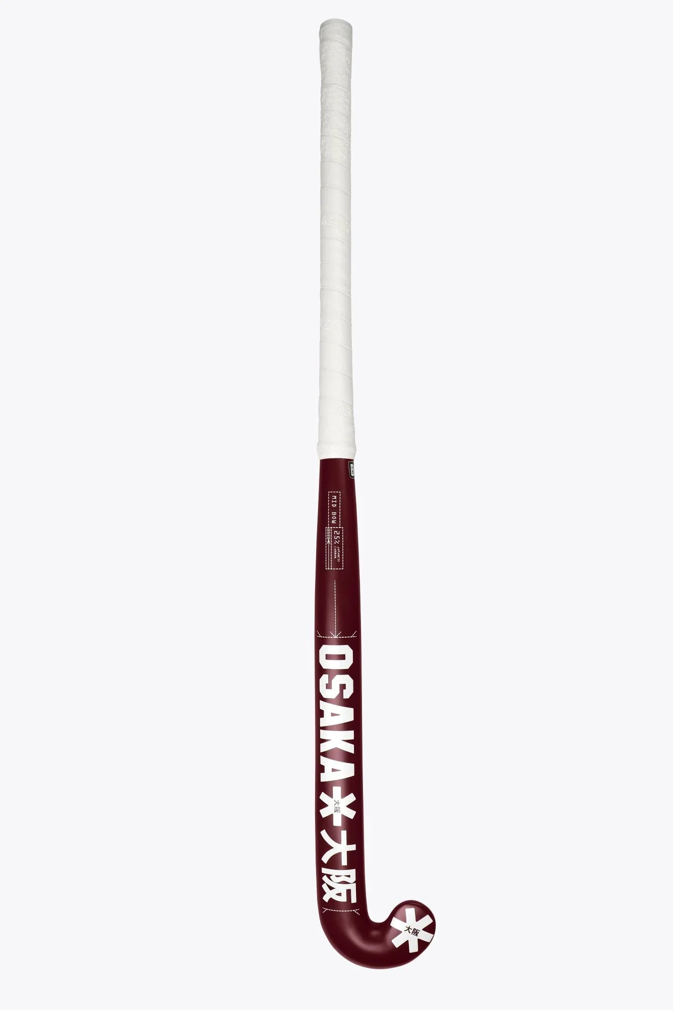 Osaka Field Hockey Stick Mid Bow 25 | Cherry Lacquer - Image 6