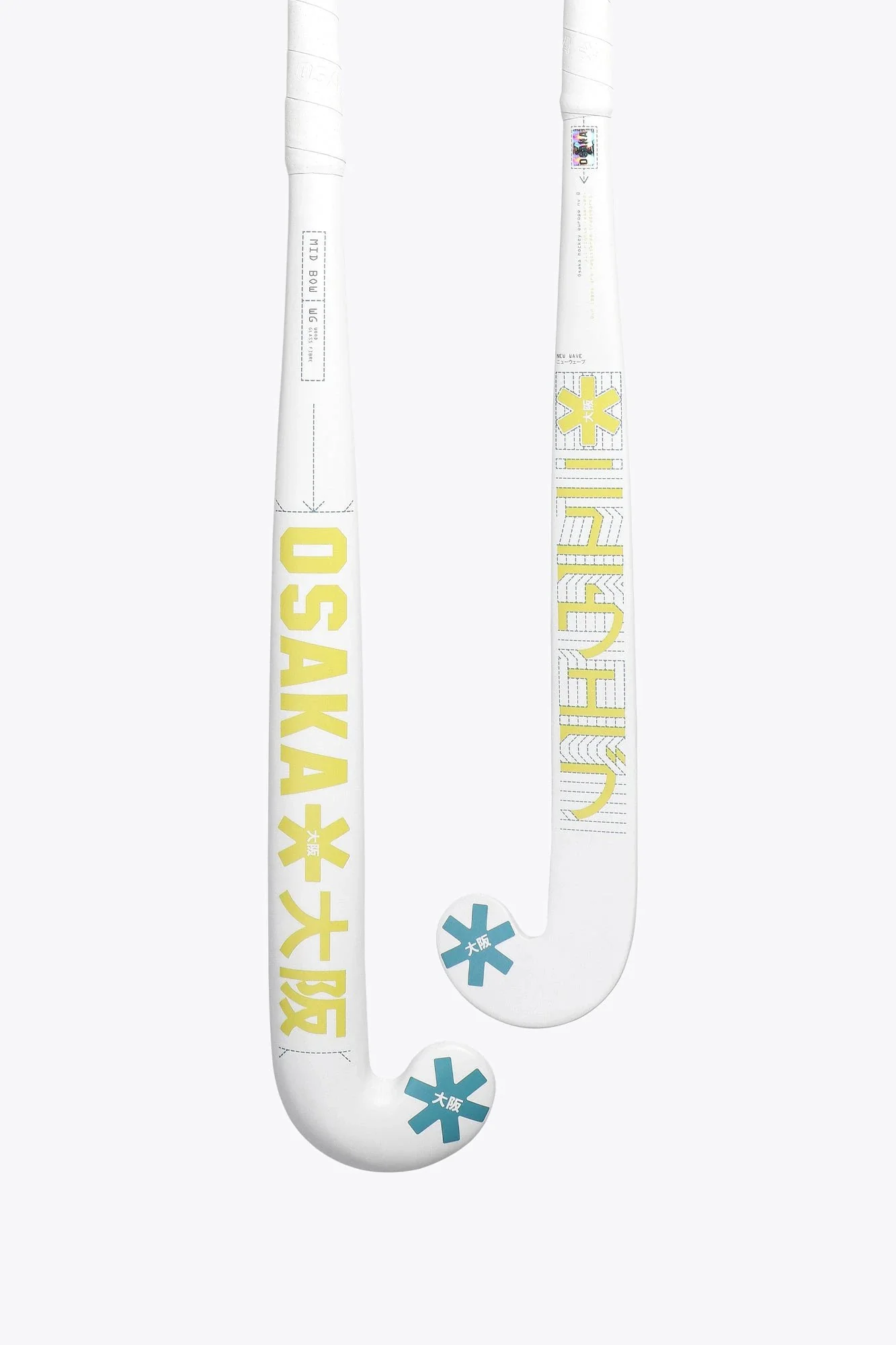 Osaka Field Hockey Stick Mid Bow WG | Shadow Lime