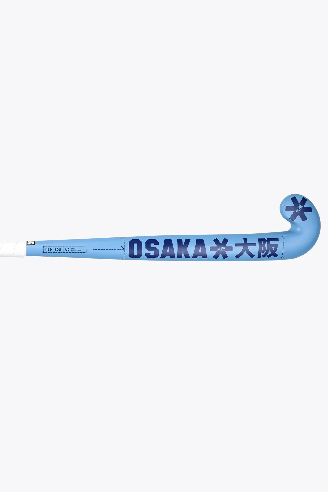 Osaka Field Hockey Stick Mid Bow WG | Silver Lake Blue - Image 4