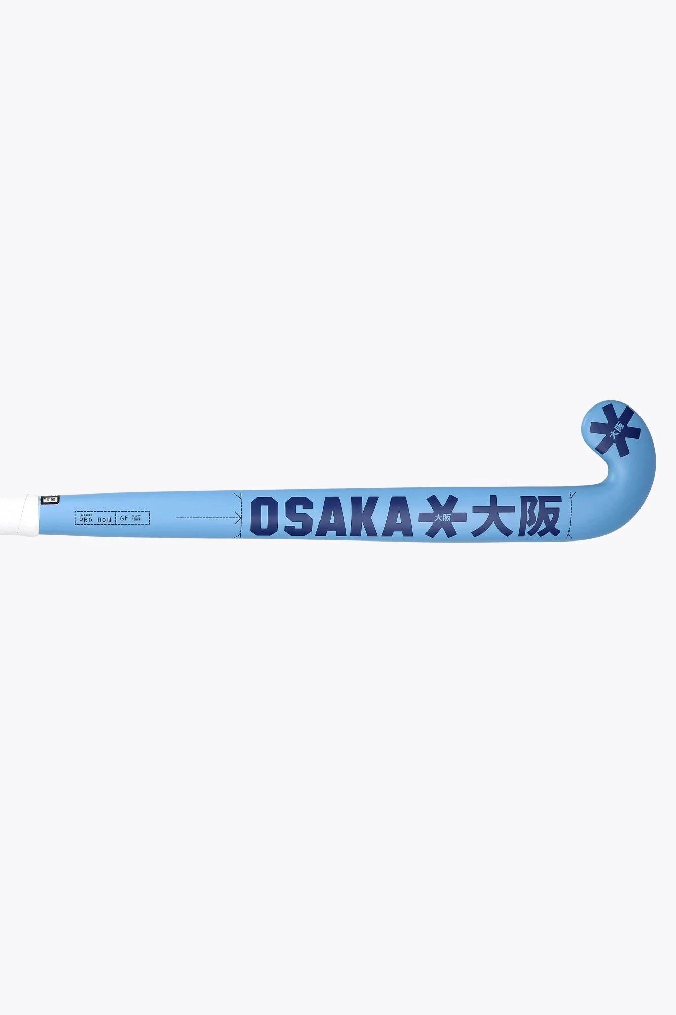 Osaka Indoor Hockey Stick Pro Bow GF | Silver Lake Blue - Image 4