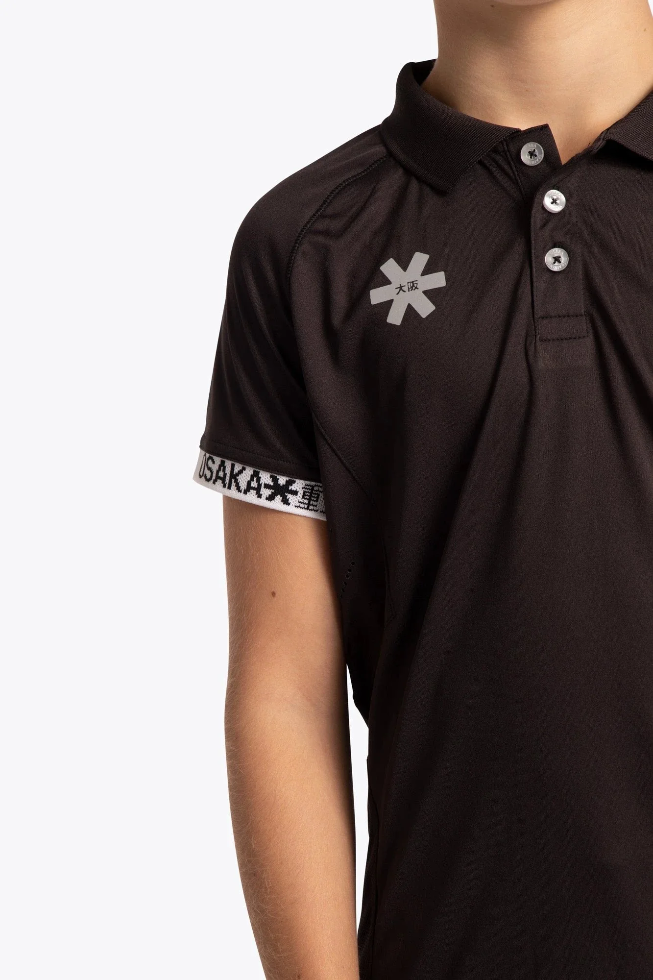 Osaka Kids Polo Jersey | Black - Image 10