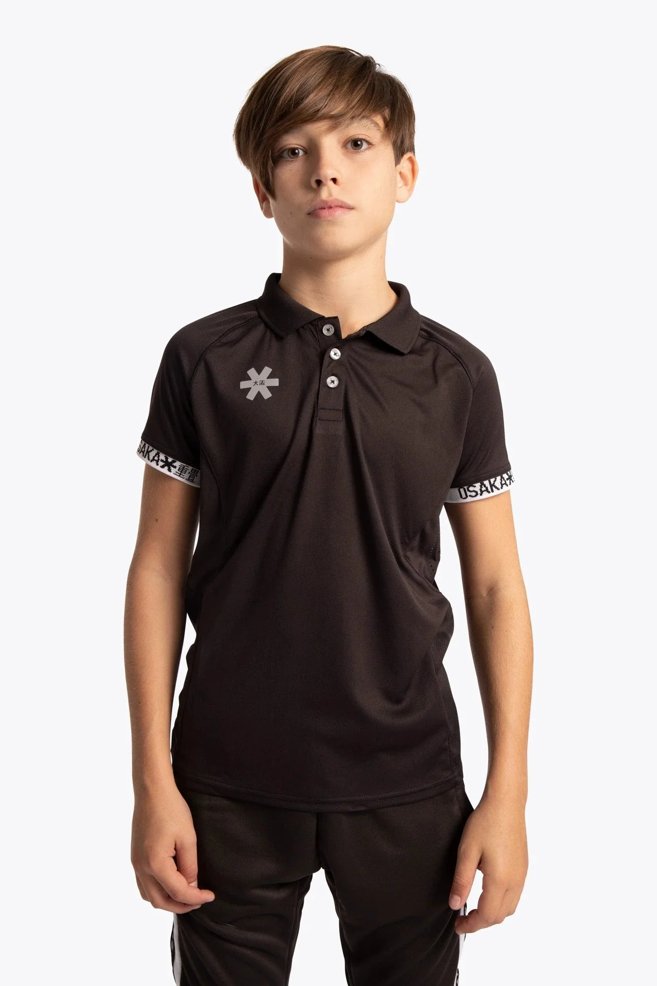 Osaka Kids Polo Jersey | Black - Image 3