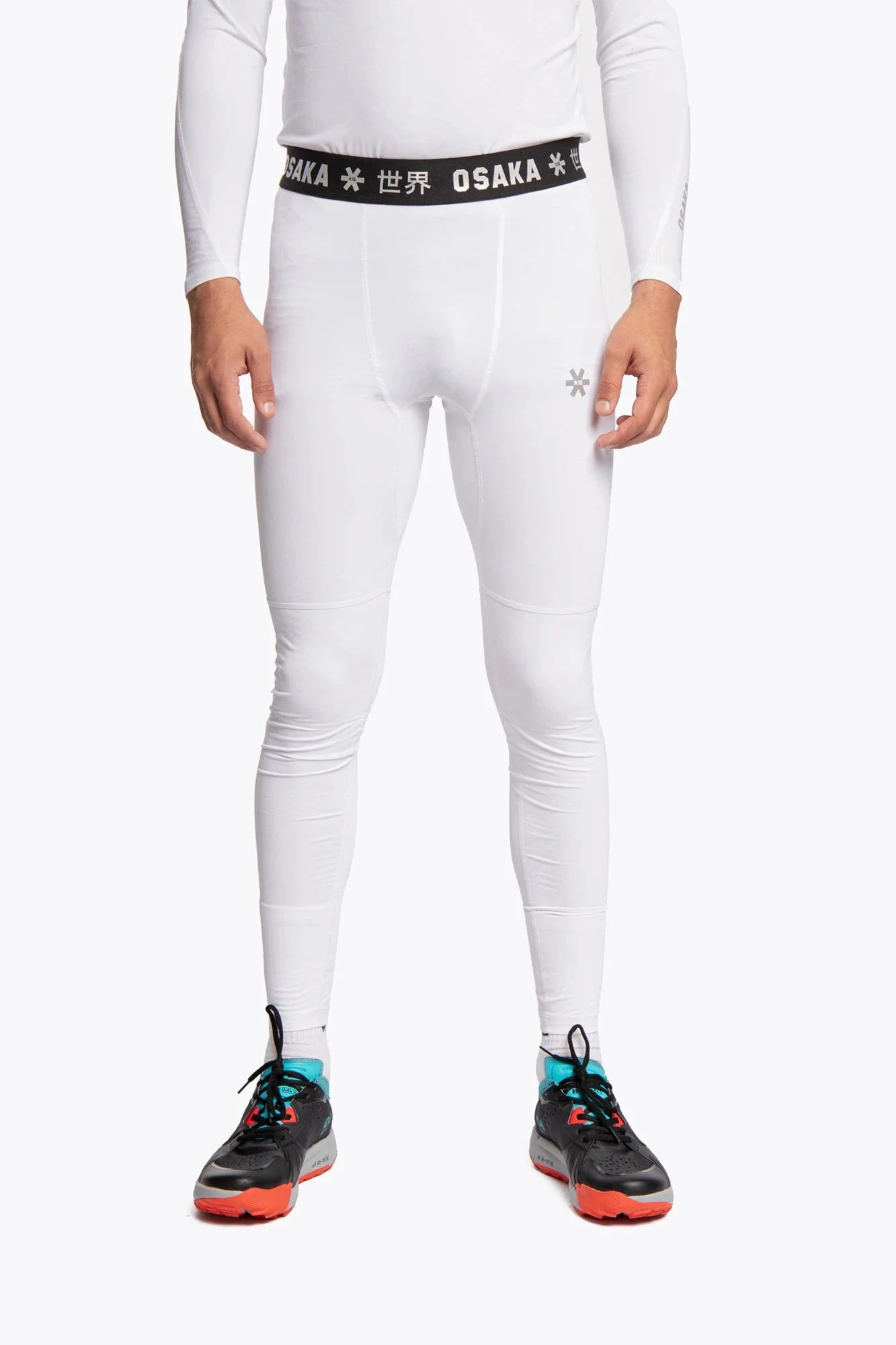 Osaka Men Baselayer Tights | White - Image 2