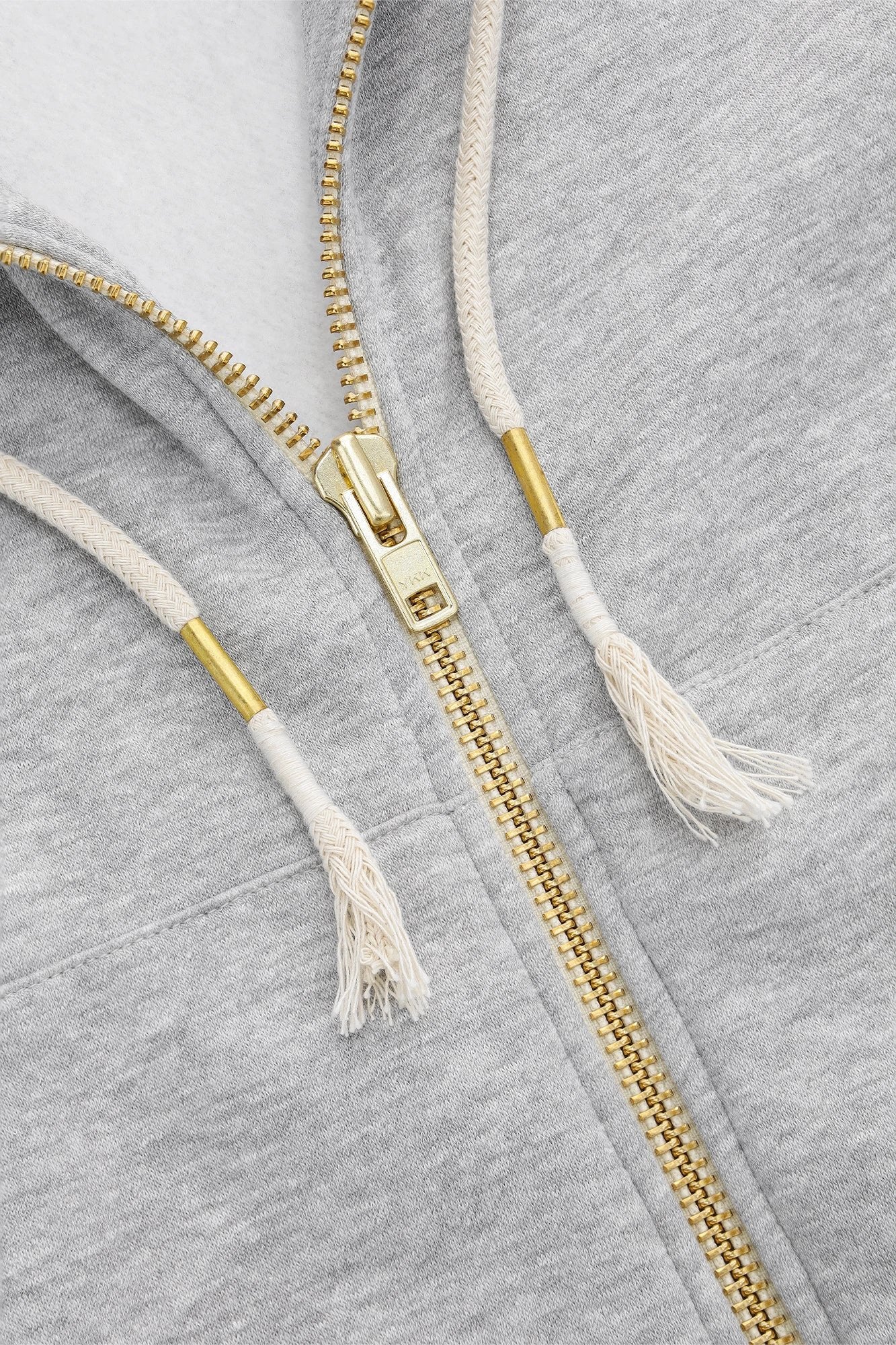 Osaka Men Full Zip Hoodie | Heather Grey - Image 5