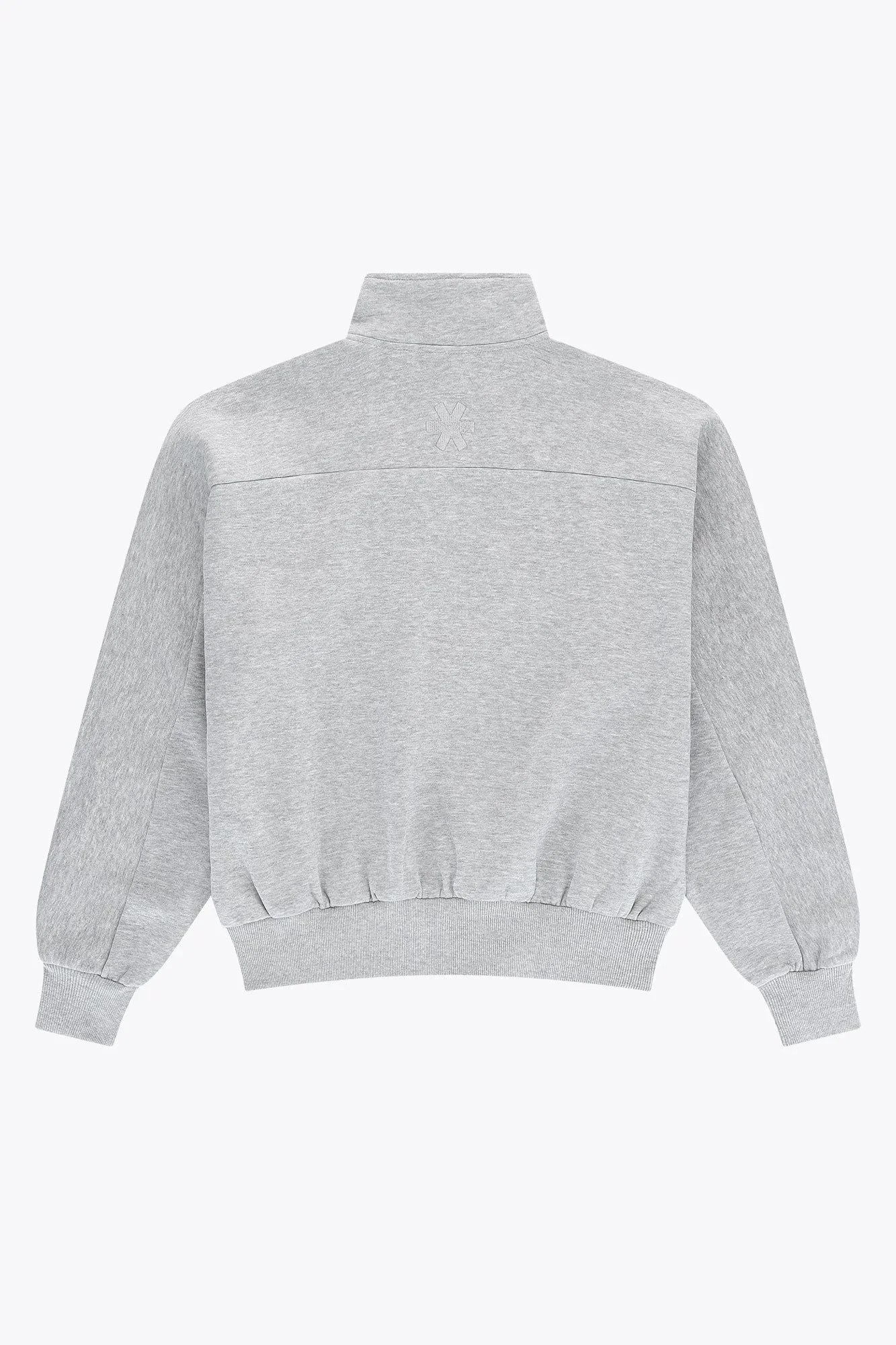 Osaka Men Half Zip Sweater | Heather Grey - Image 2
