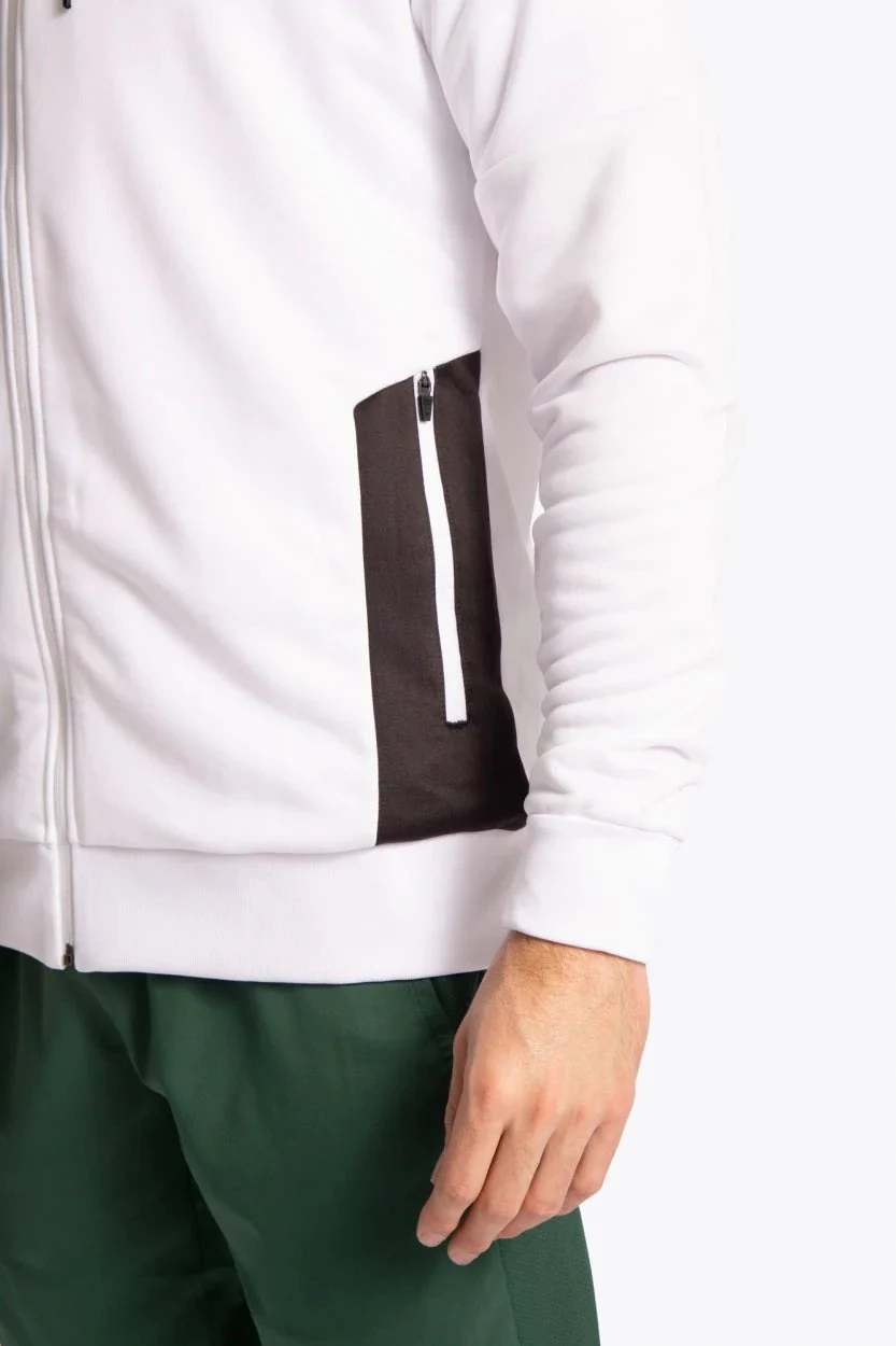 Osaka Men Training Zip Hoodie | White - Image 7