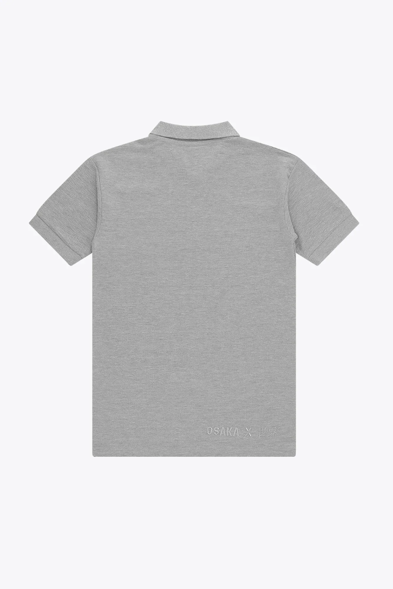 Osaka Unisex Polo Basic | Heather Grey - Image 2