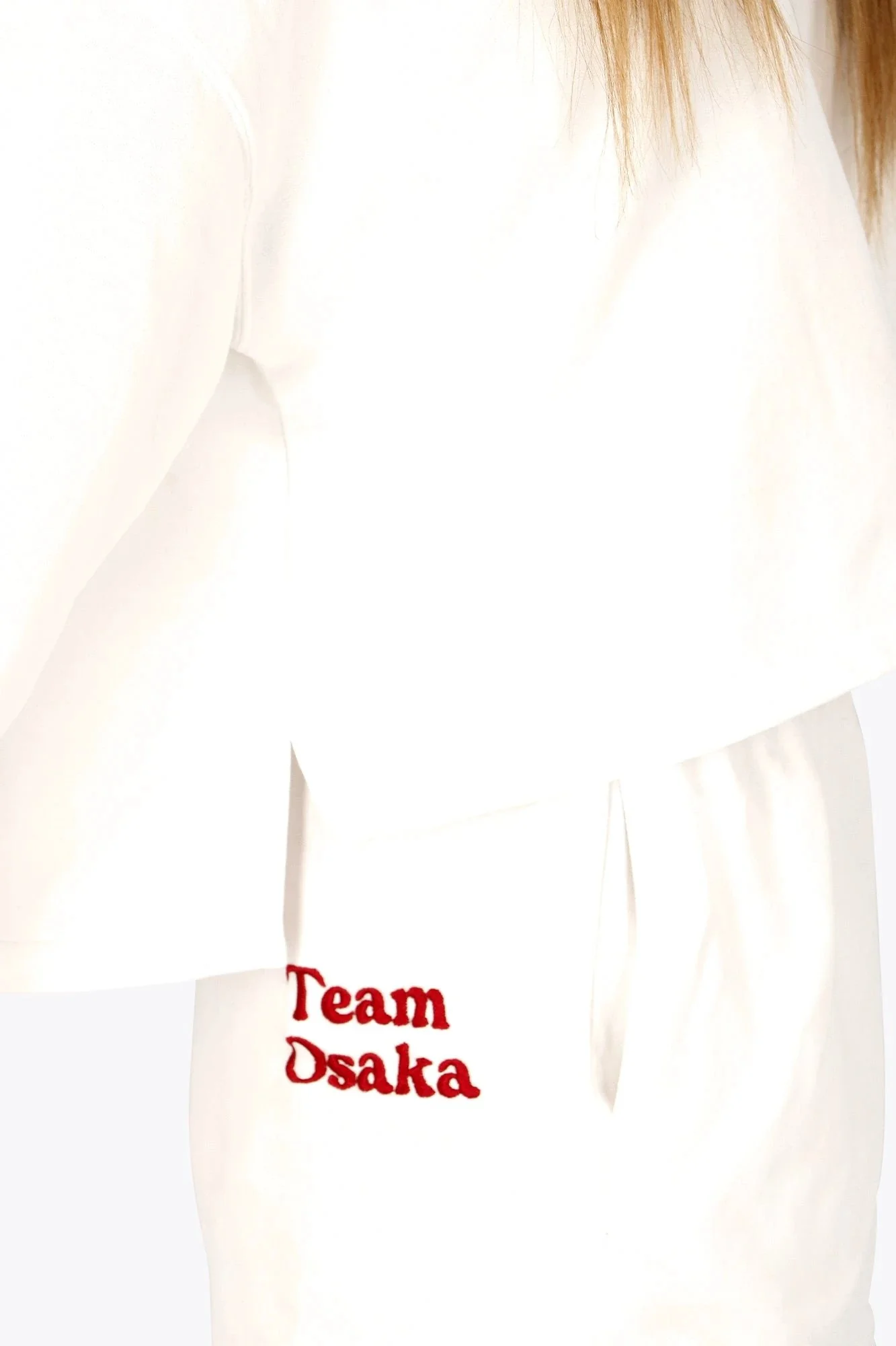 Osaka Women Cropped Hoodie | White - Image 12