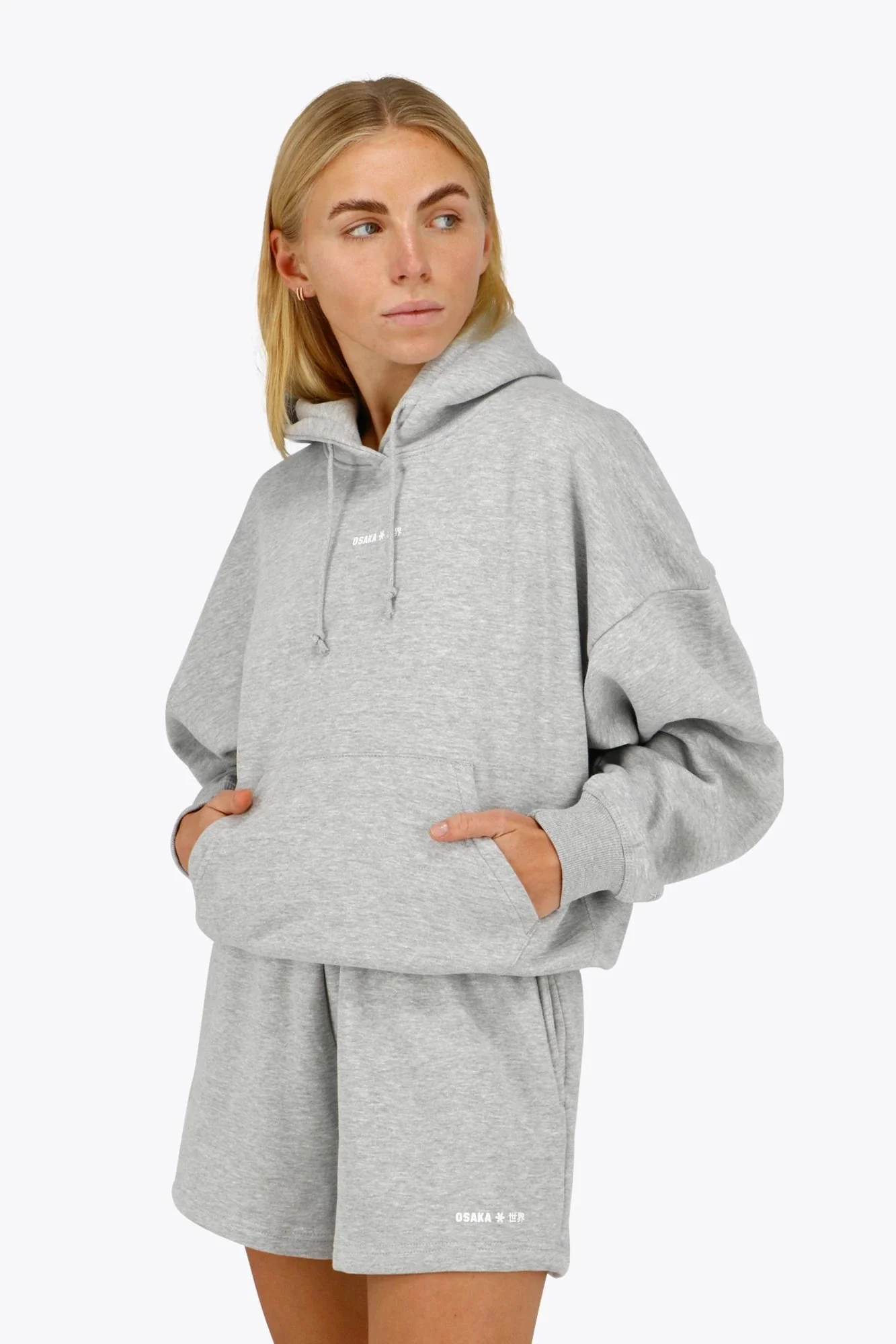 Osaka Women Hoodie | Heather Grey - Image 2