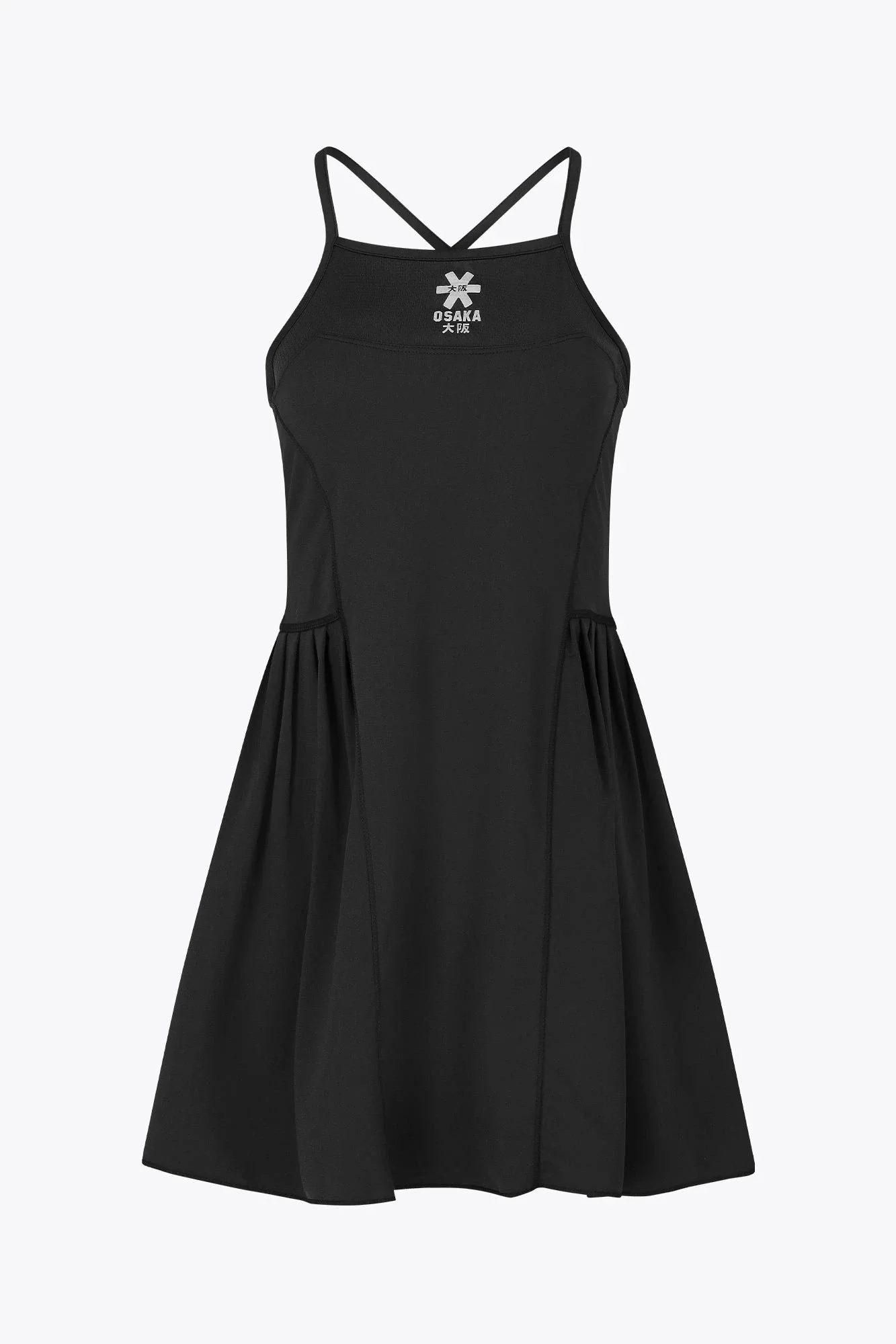 Osaka Women Pleated Tech Dress | Black