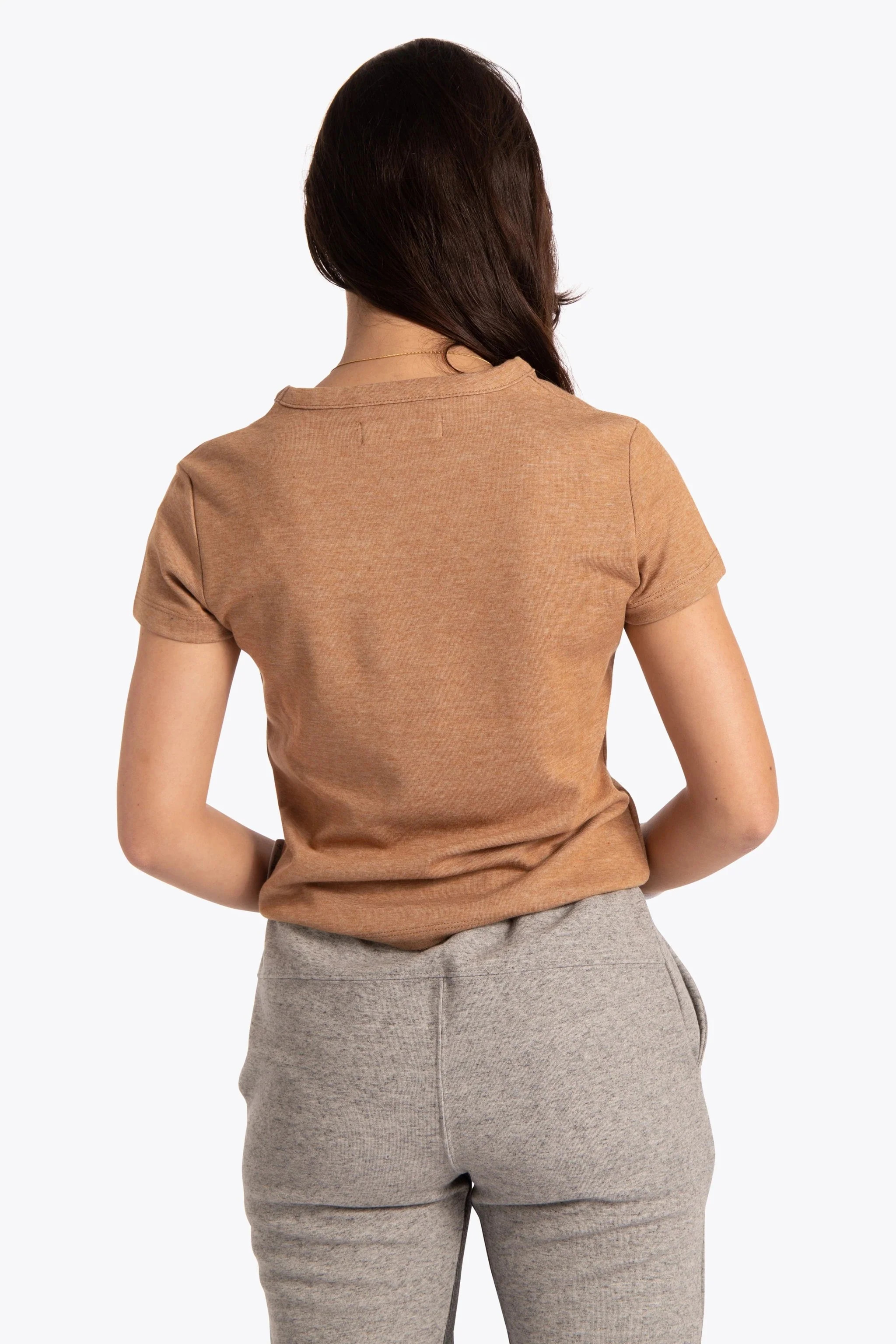 Osaka Women Short Sleeve Tee | Camel - Image 2