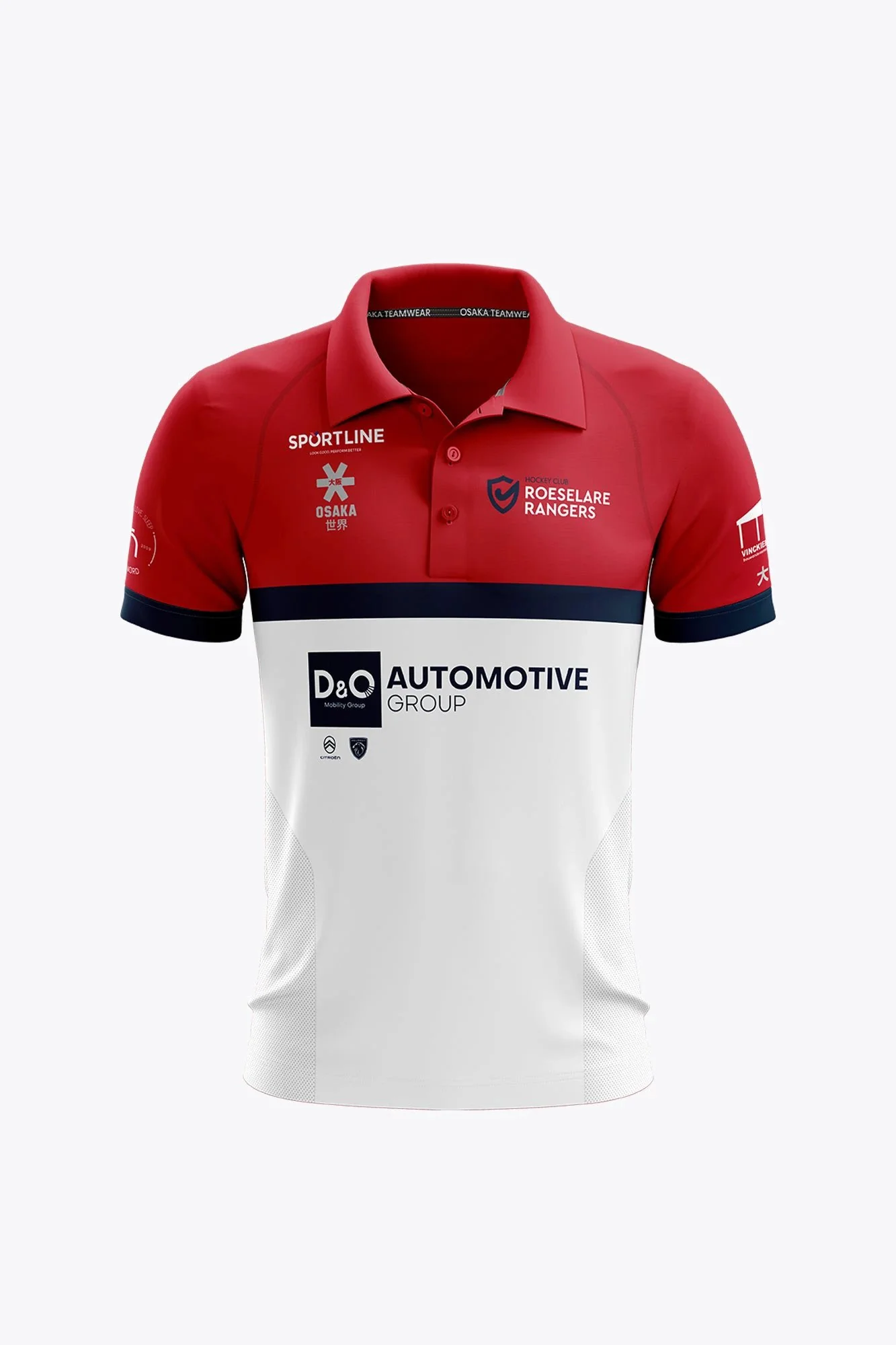 Roeselare Rangers Men Polo Jersey - Red/White