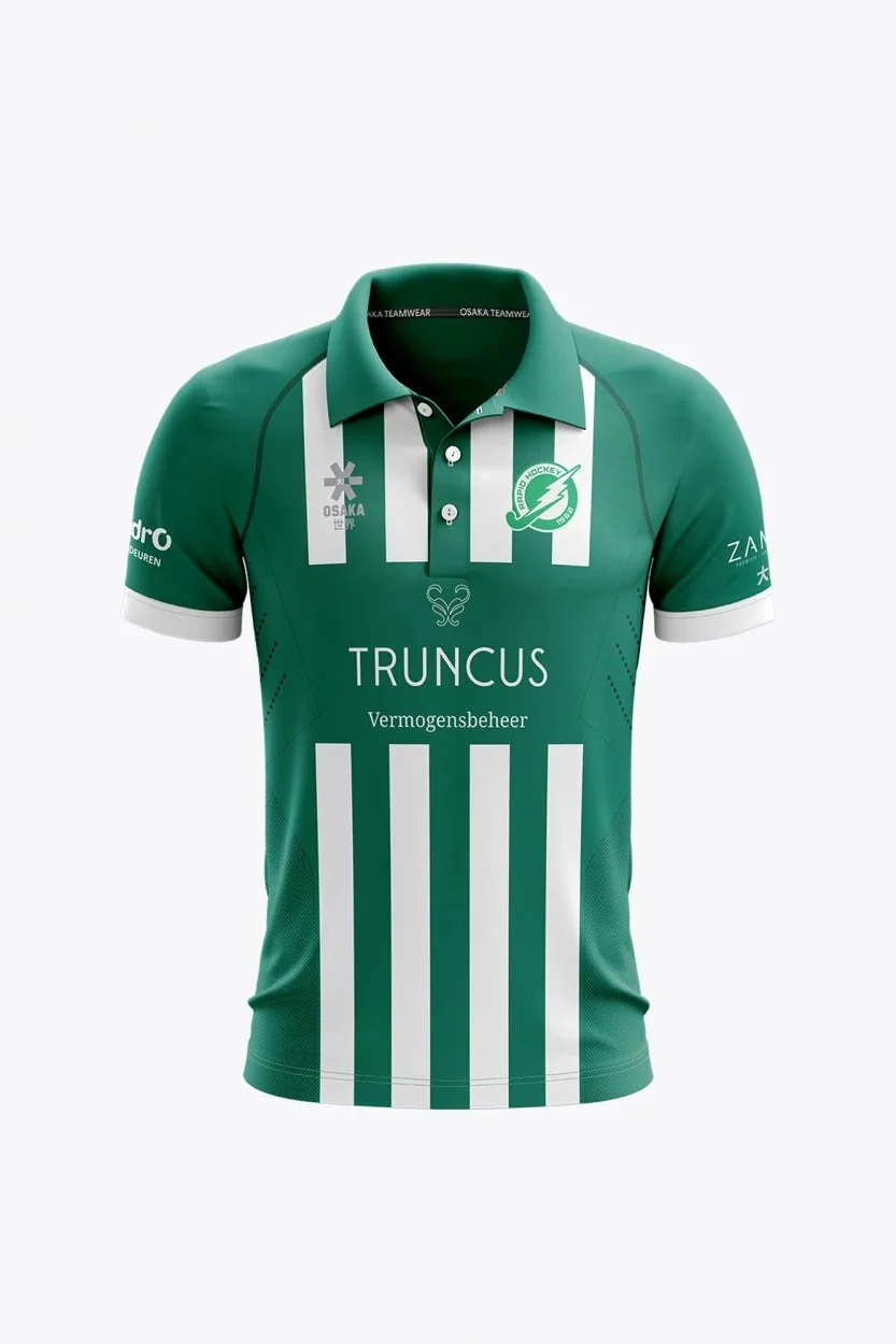 Temse Women Polo Jersey - Retro Edition | Green-White